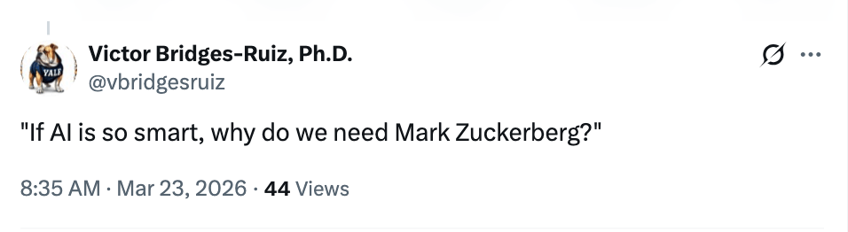  从裁员风暴到AI接棒；Meta的效率革命正由扎克伯格亲自验证。 IT技术 从裁员风暴到AI接棒；Meta的效率革命正由扎克伯格亲自验证。 IT技术