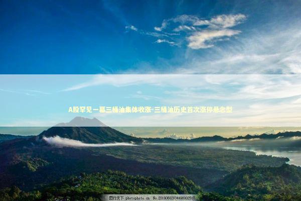 A股罕见一幕三桶油集体收涨-三桶油历史首次涨停悬念型 新闻