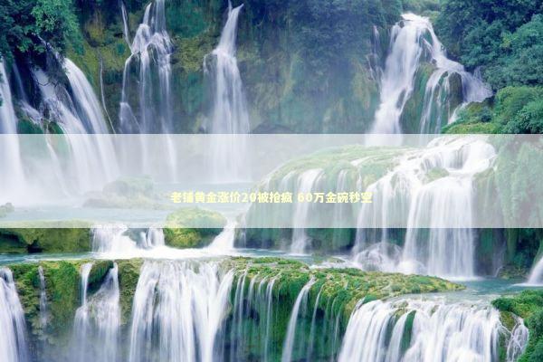 老铺黄金涨价20被抢疯 60万金碗秒空 老铺黄金涨价20被抢疯 60万金碗秒空 新闻