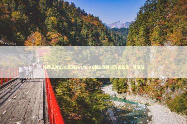 韩国芯片出口暴涨161% AI超级周期创历史新高_引用型 新闻