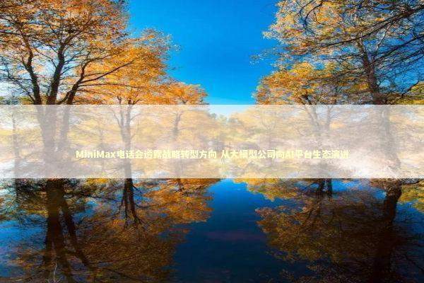 MiniMax电话会透露战略转型方向 从大模型公司向AI平台生态演进 新闻