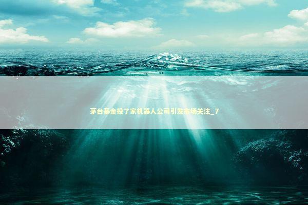 茅台基金投了家机器人公司引发市场关注_7 茅台基金投了家机器人公司引发市场关注_7 新闻