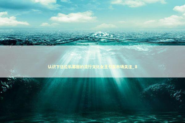 认识下这位私募圈的流行文化女王引发市场关注_8 新闻